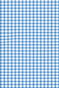 Pano de mesa xadrez azul. Estampa quadriculada azul de piquenique.