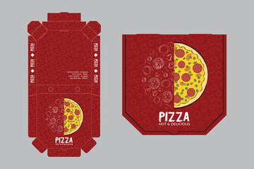 Pizza Box Design, Pizza Packaging Design, Pizza Box Design Template, Ready For Print.