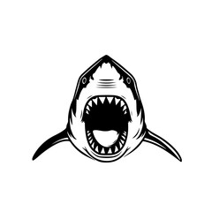 Great White Shark Attack Vector Logo © Zerx
