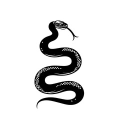 Slithering Snake Vector Logo