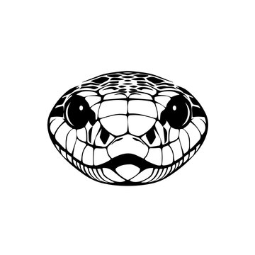 recommend clip art: Snake head outline Vector Logo