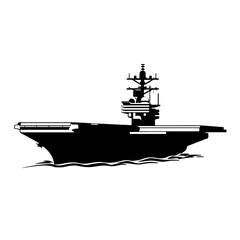 Aircraft Carrier Vector Logo © Zerx