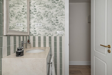 towels, shower curtains, rugs, and other items that match the color palette and style you want to achieve
