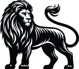 Black tiger vector illustration