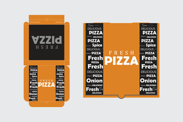 Pizza Box Design, Pizza Packaging Design, Pizza Box Design Template, Ready For Print.
