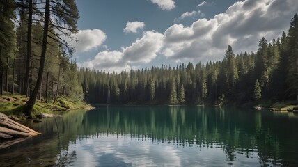 Fototapeta premium lake in the mountains