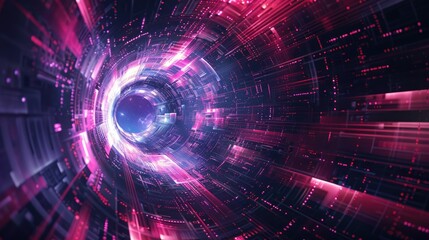 Obraz premium Abstract Cyber Space Background