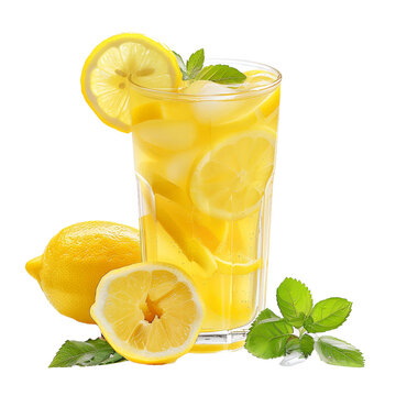 lemonade isolated on transparent background