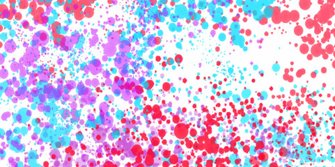 Splash effect banner. Glitter dotted abstract illustration with blurred drops of rain. Light multicolor background, colorful vector texture with circles.