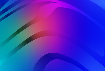 Light Blue, Red vector blurred bright pattern.