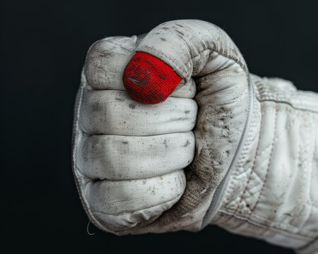 Sports Fencer's Hand with Glove