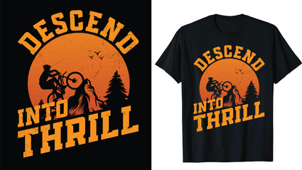 MountainMountain Biking Shirt,  Bike Lover Gift, Cyclist T-Shirts, Bikers Tee, Mountain biker, Downhill bike lover, T-shirt for biker, Bicycle Sport Bike t-shirt Design Vector