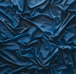 Fototapeta premium Blue cloth abstract background - generative ai