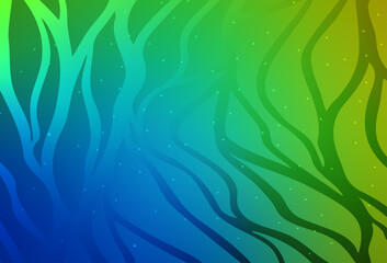 Light Blue, Green vector texture with wry lines.