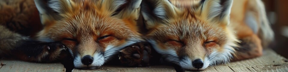 Obraz premium close-up of a fox. Selective focus