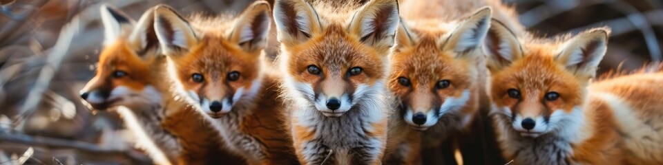 Fototapeta premium close-up of a fox. Selective focus