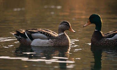 Obraz premium ducks on the lake