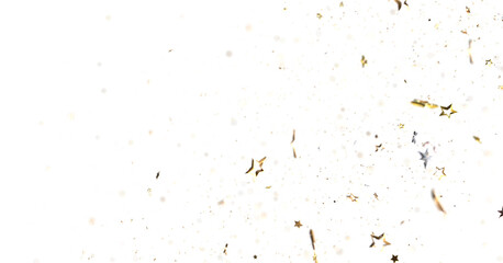 Gilded Wonder: Explore the Magic of a 3D Gold Stars Rain