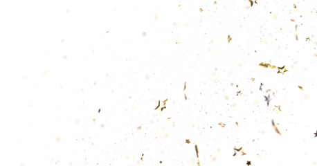 Gilded Wonder: Explore the Magic of a 3D Gold Stars Rain