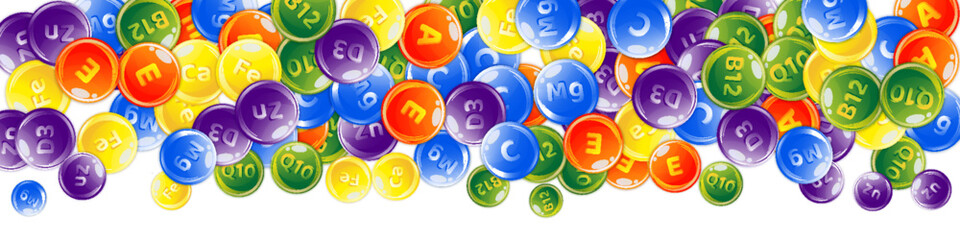 Vitamins and minerals complex. Multivitamins