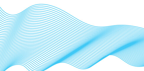 Modern blue banner background abstract geometric pattern light. Curve wave seamless pattern. Abstract background banner poster with dynamic design banner background design. Vector illustration