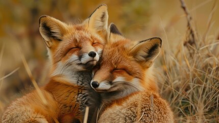 Fototapeta premium close-up of a fox. Selective focus