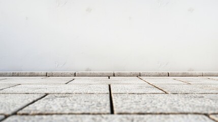 Mockup on a blank street wall, generous copy space, urban environment with subtle graffiti, ideal for ads or creative designs, natural lighting enhances realism