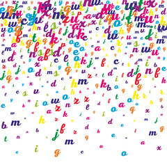 Concept of school background. Colorful childish