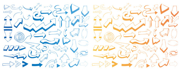 Obraz premium Handsketched Vector Arrows