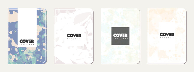 Notebook cover design. Terrazzo abstract