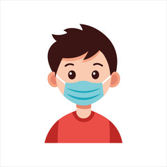 Attitude Boy  vector on mask