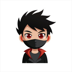 Attitude Boy  vector on mask