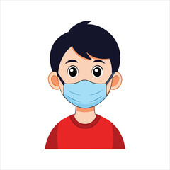 Attitude Boy  vector on mask