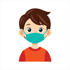 Attitude Boy  vector on mask