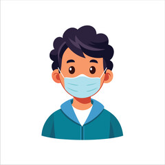 Attitude Boy  vector on mask