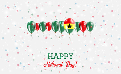Ghana Independence Day Sparkling Patriotic