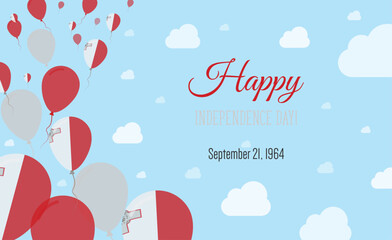 Malta Independence Day Sparkling Patriotic
