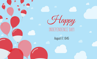 Indonesia Independence Day Sparkling Patriotic