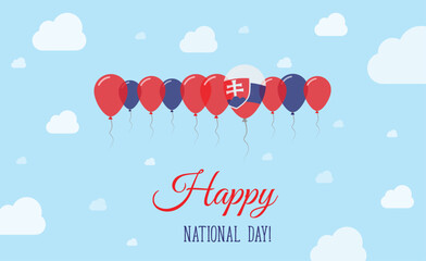 Slovakia Independence Day Sparkling Patriotic
