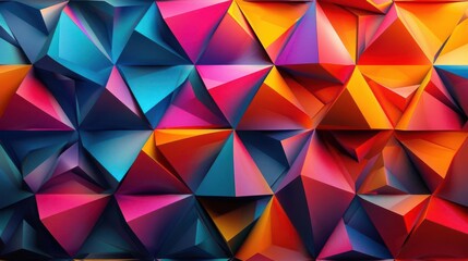 Modern triangle pattern for digital wallpaper with sharp angles and bold colors