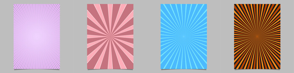 Abstract ray burst brochure background collection
