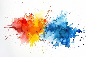 Watercolor splash background, color, paint, splatter