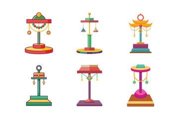 jewelry stand vector