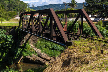 Old railway bridge in the city of Itariri, was built in 1910 to help with logistics with the arrival of the Railway Station in the city.