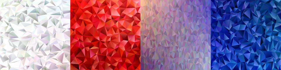 Abstract triangle polygon background collection