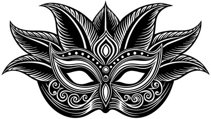 carnival mask isolated on white