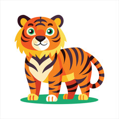 Cartoon tiger vector