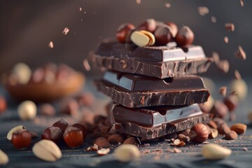 Chocolate Bars with Nuts