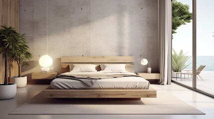 Interior design of bedroom