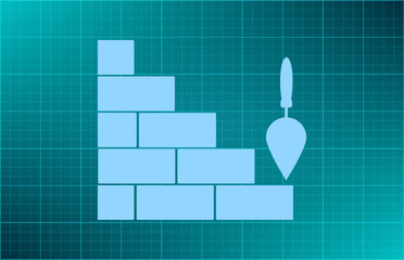 Vector illustration blue background